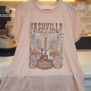 Gildan Pink Nashville Graphic Tee